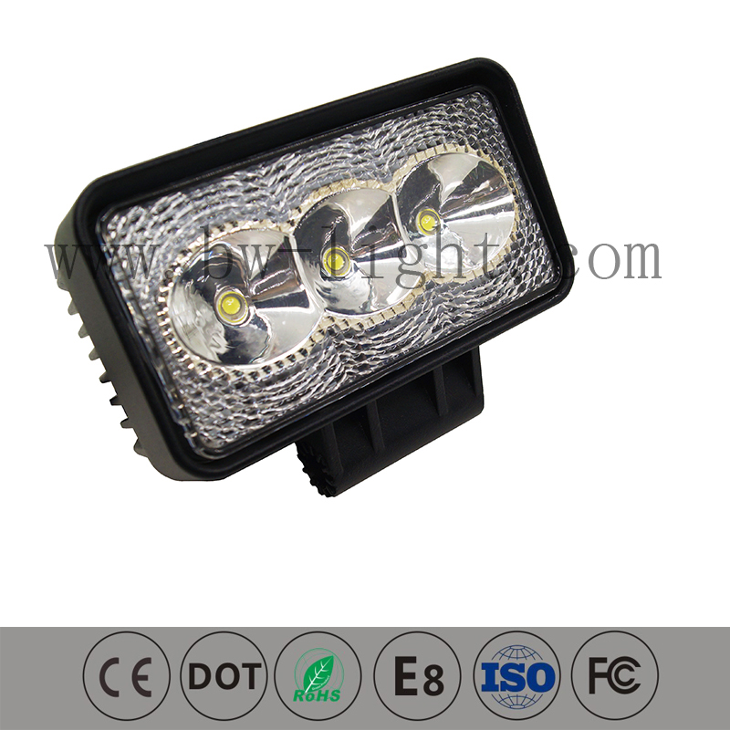 Lampes de travail à LED carrées réglables pour VTT